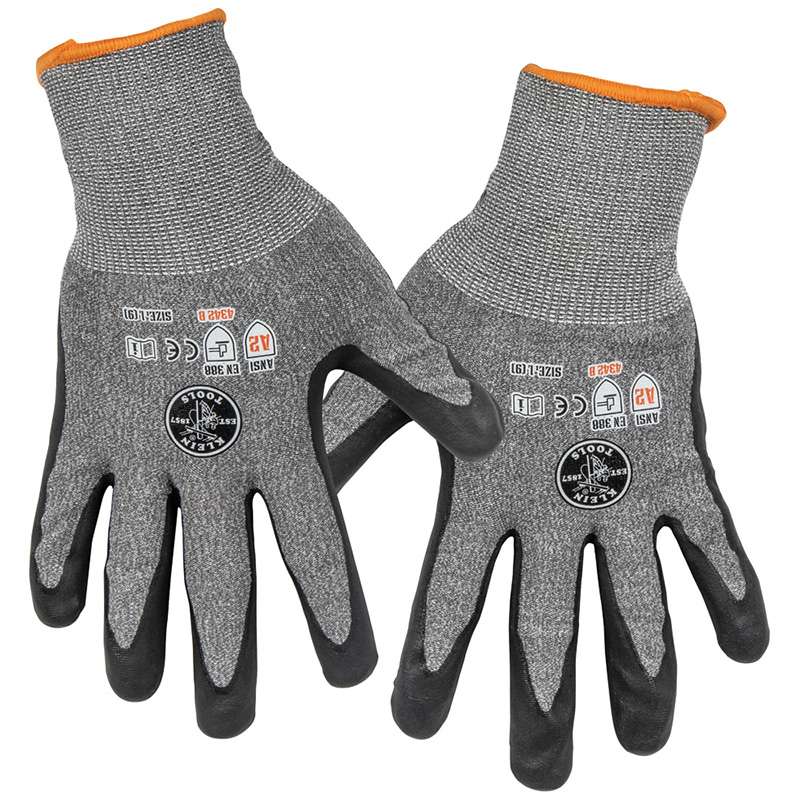 Work Gloves, Cut Level 2, Touchscreen, Large, 2-Pair per Package